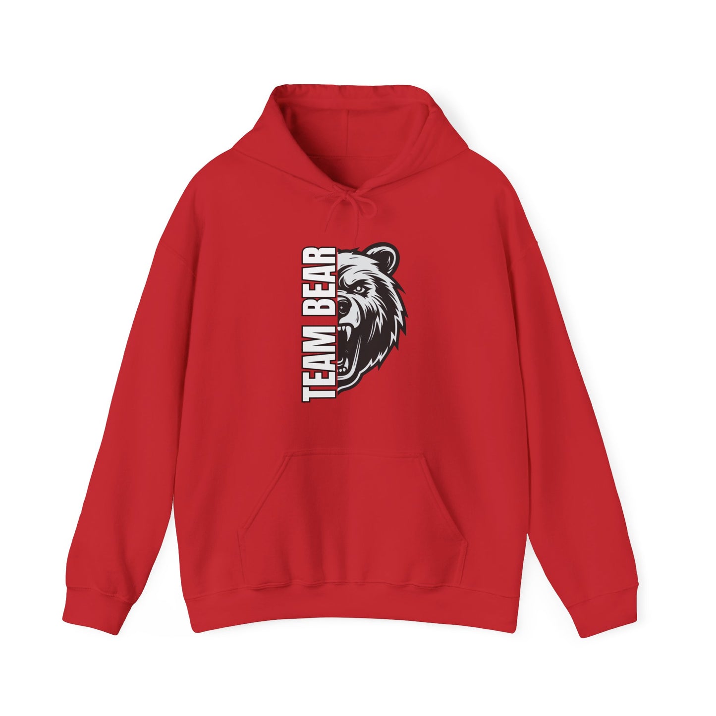 Women's "Team Bear" Hooded Sweatshirt - White Lettering