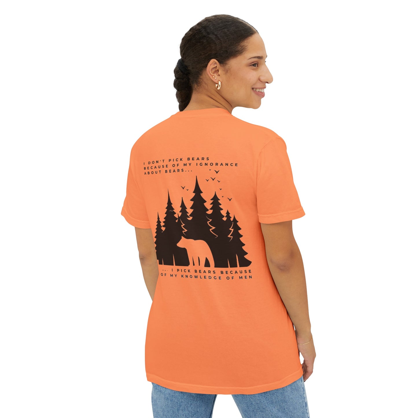 Women's Bear in Woods Pocket T-Shirt