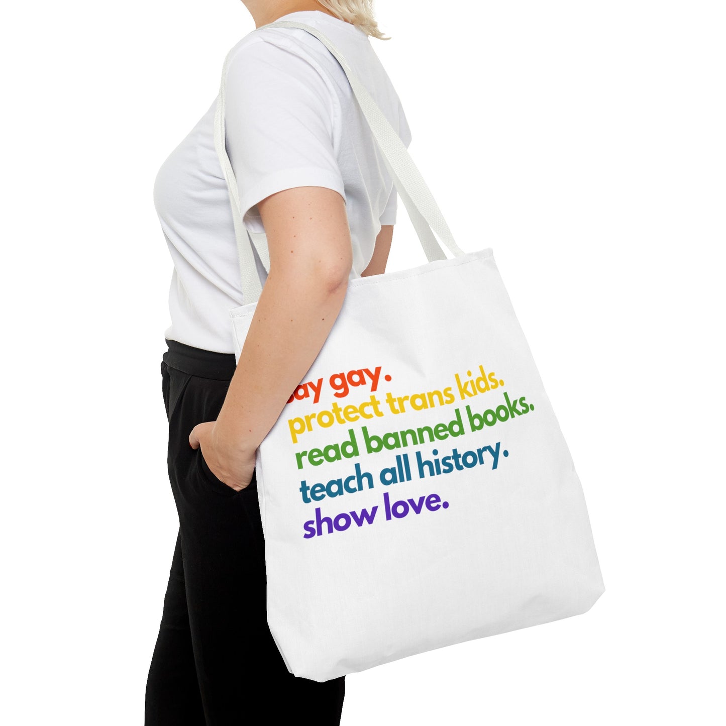 Pride Quote Tote Bag (AOP)