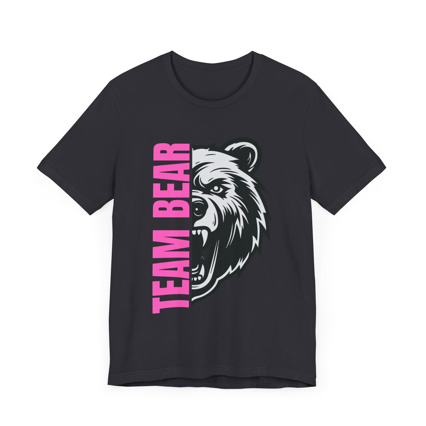 Women's "Team Bear" Tee - Pink Lettering