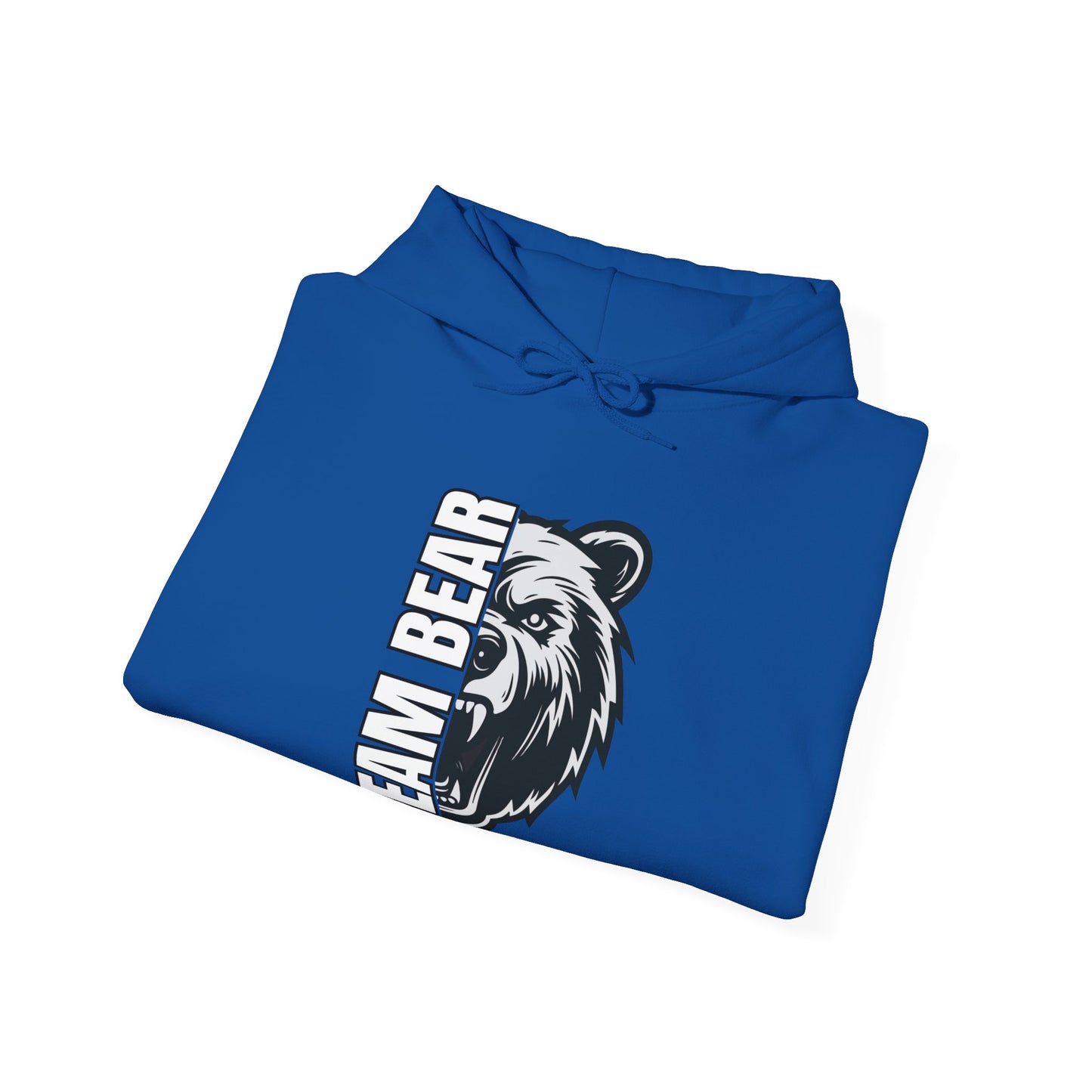 Women's "Team Bear" Hooded Sweatshirt - White Lettering