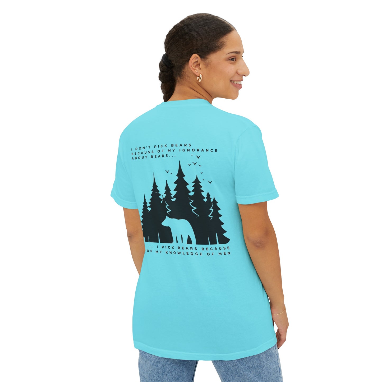 Women's Bear in Woods Pocket T-Shirt