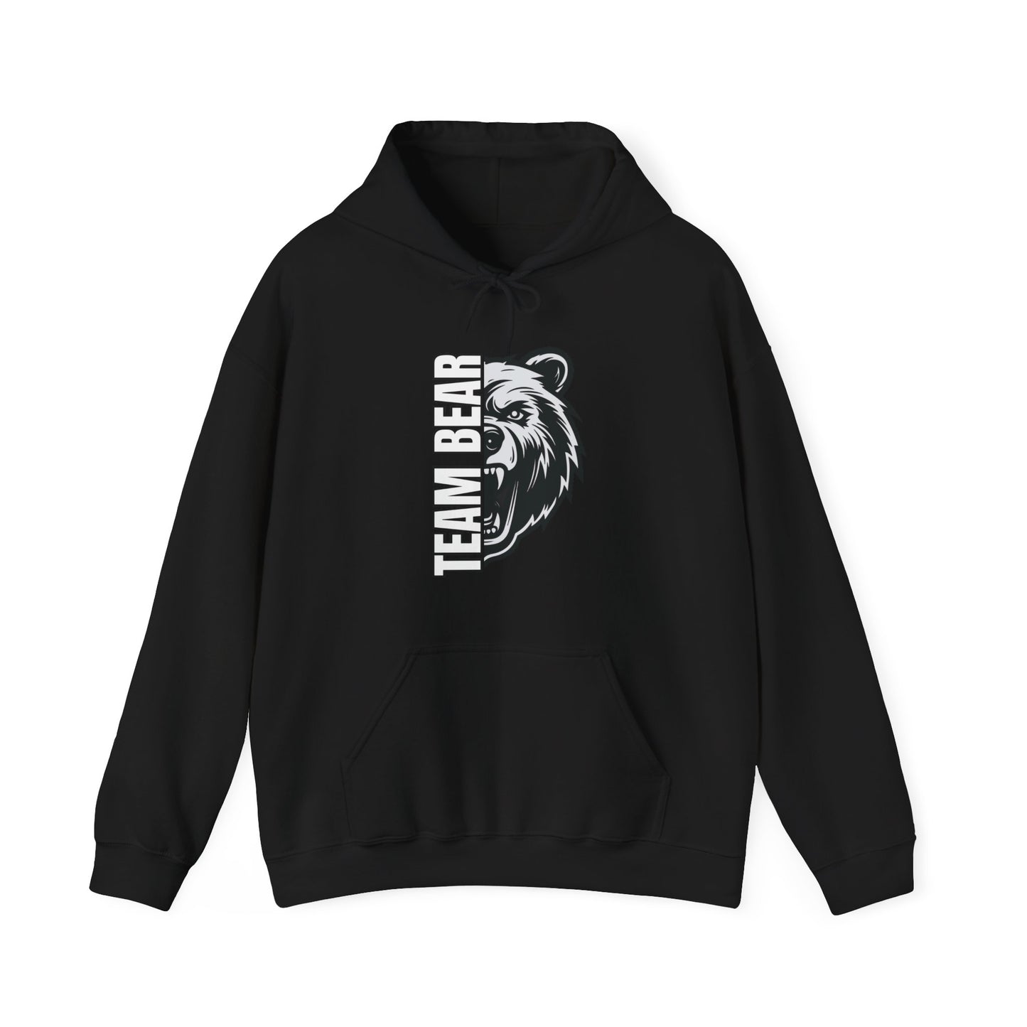 Women's "Team Bear" Hooded Sweatshirt - White Lettering