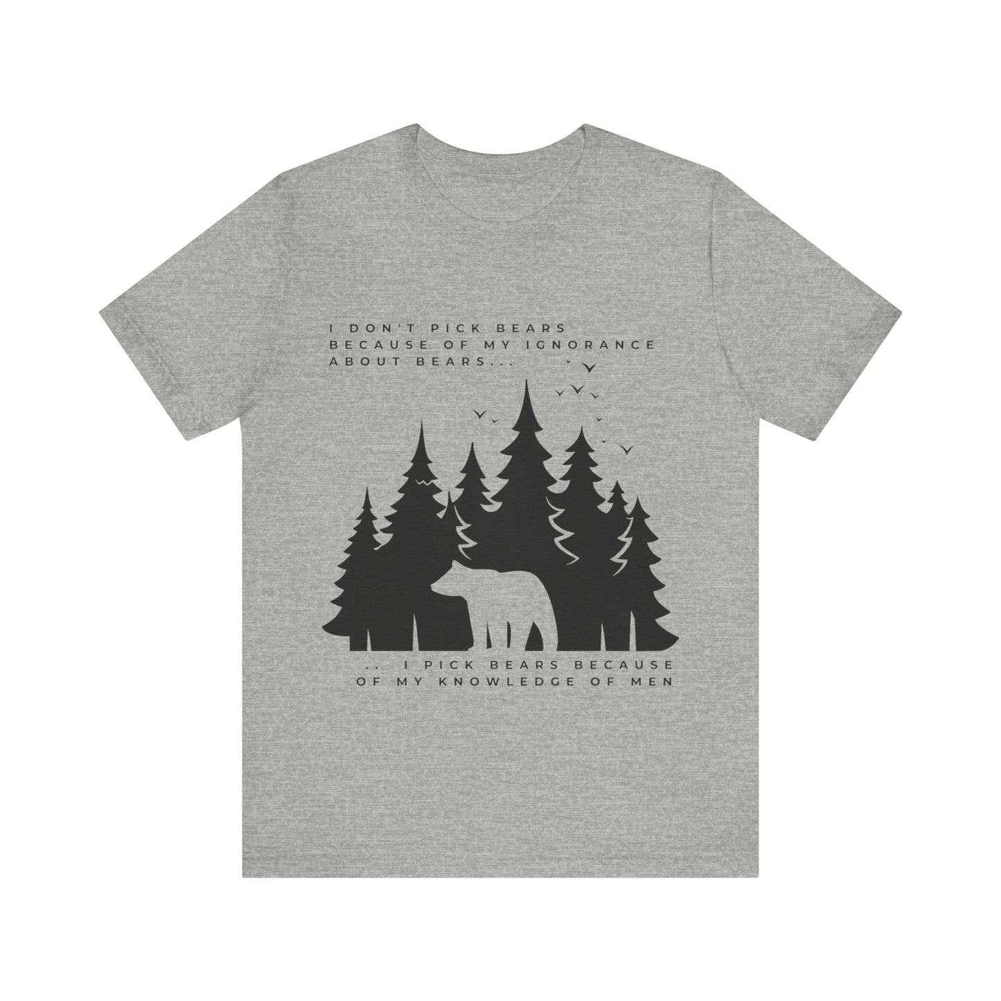 Women's Bear Quote Tee - Black Graphic