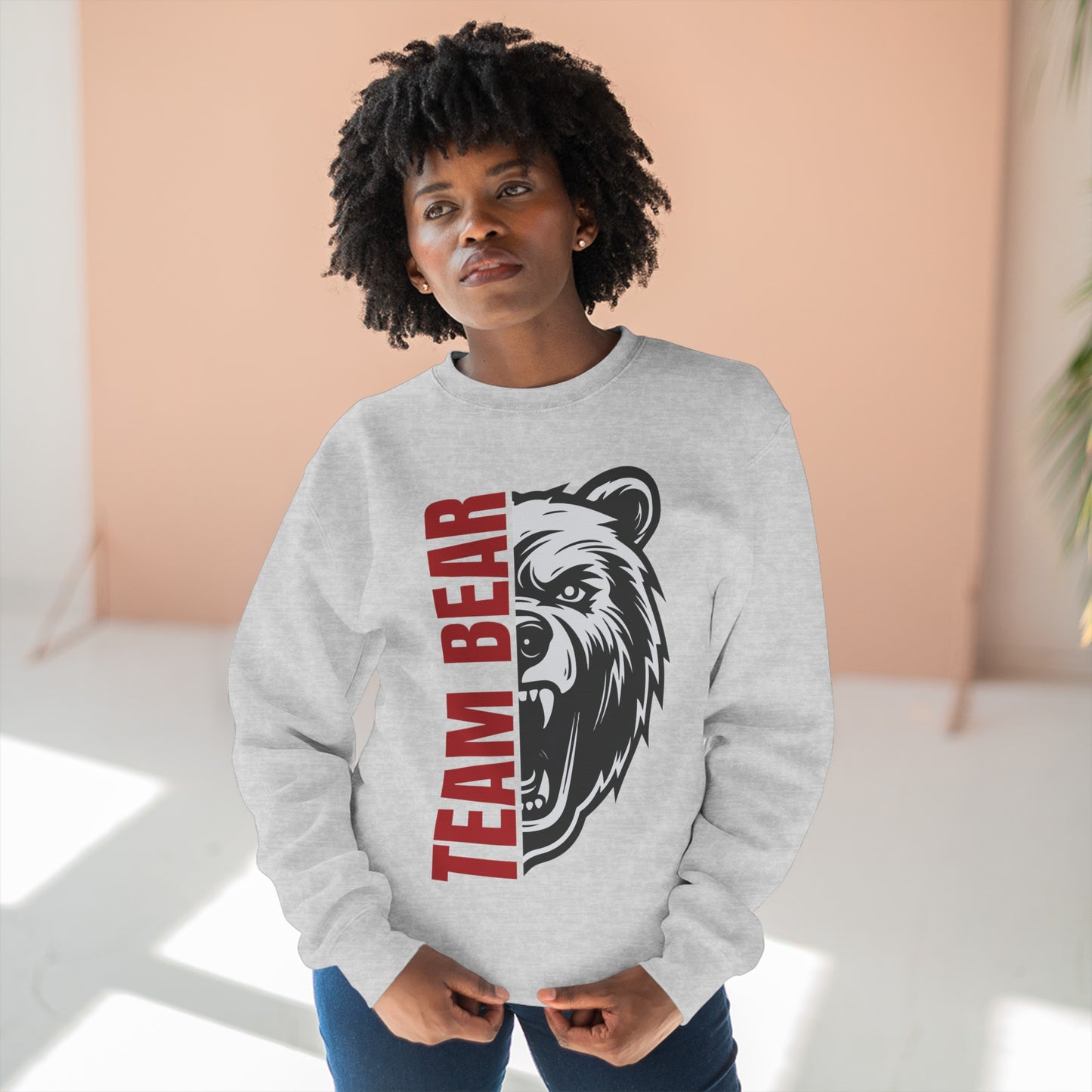 Women's "Team Bear" Crewneck Sweatshirt