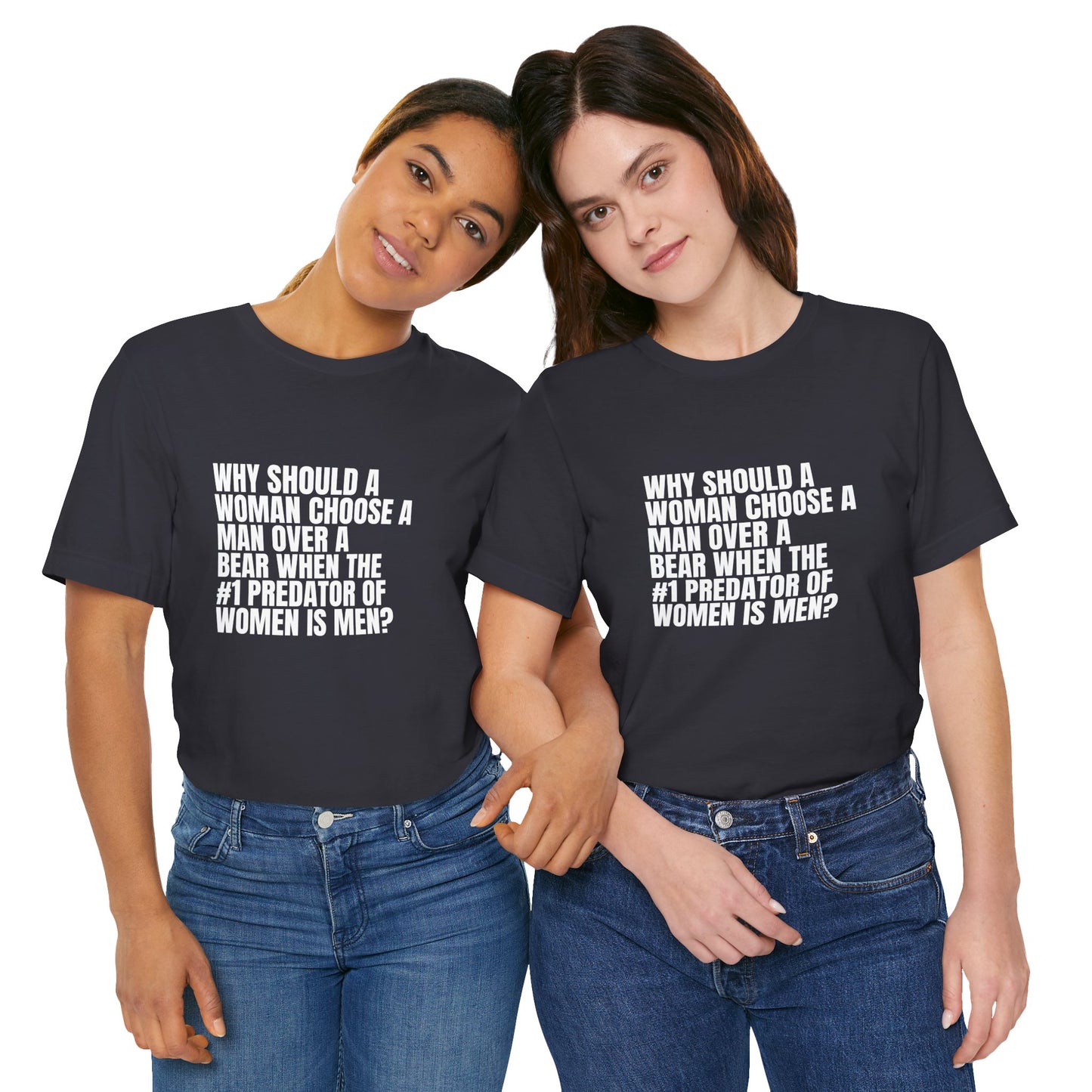 Women's Man v. Bear Quoted Tee