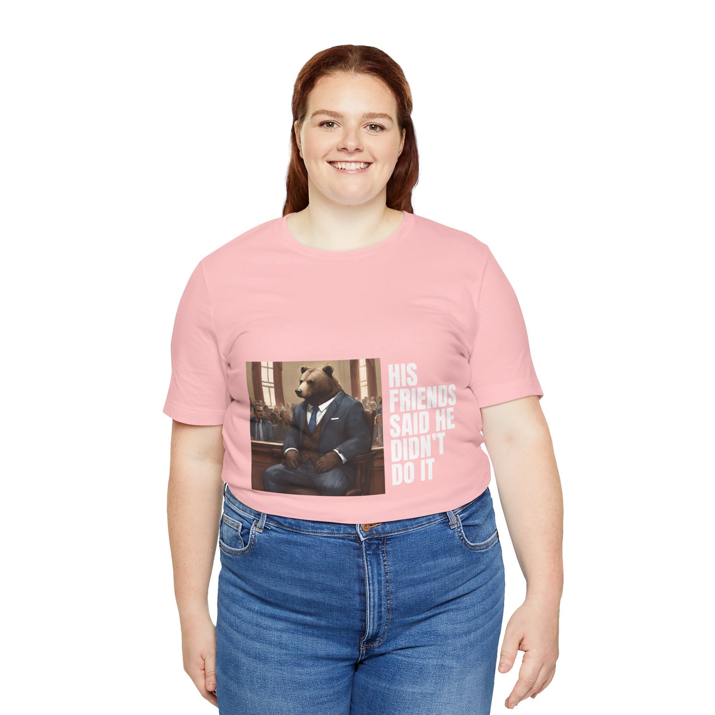 Women's Bear Trial Tee - White Graphic