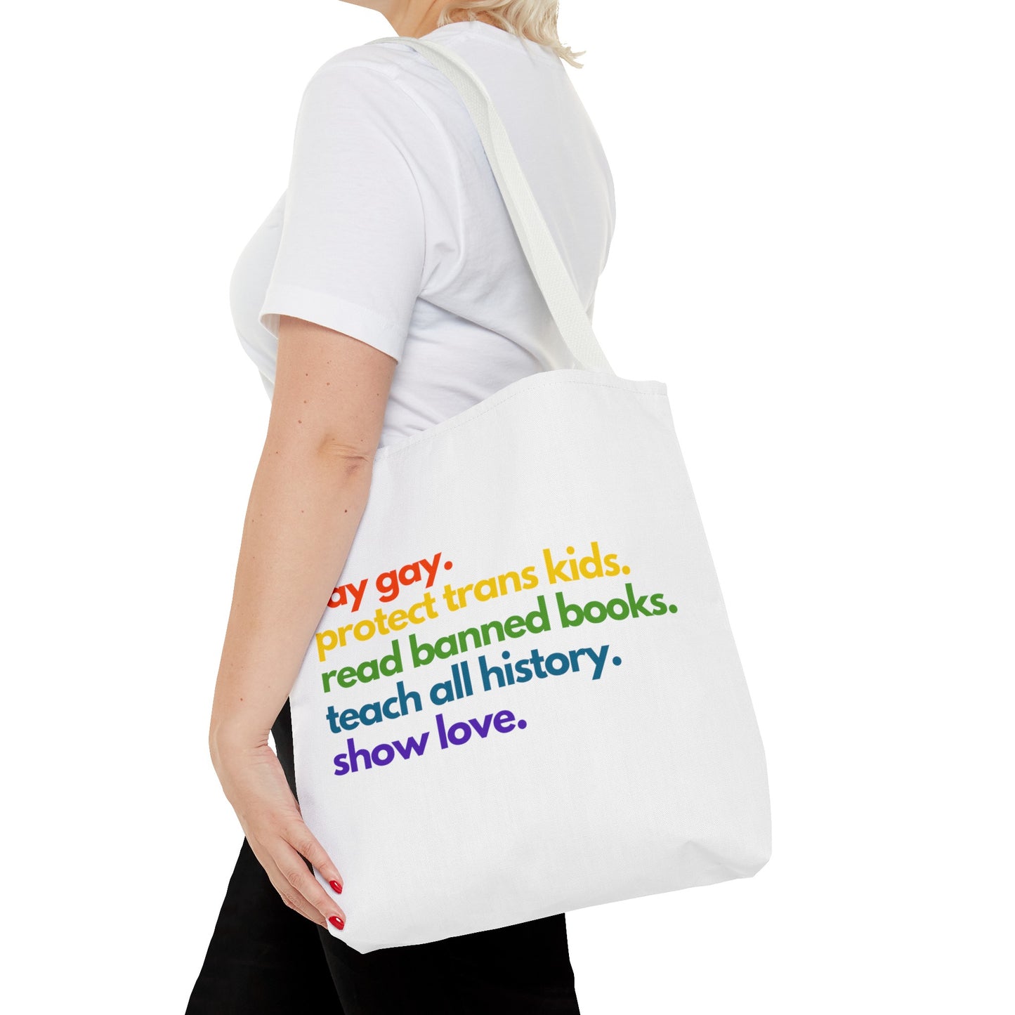 Pride Quote Tote Bag (AOP)