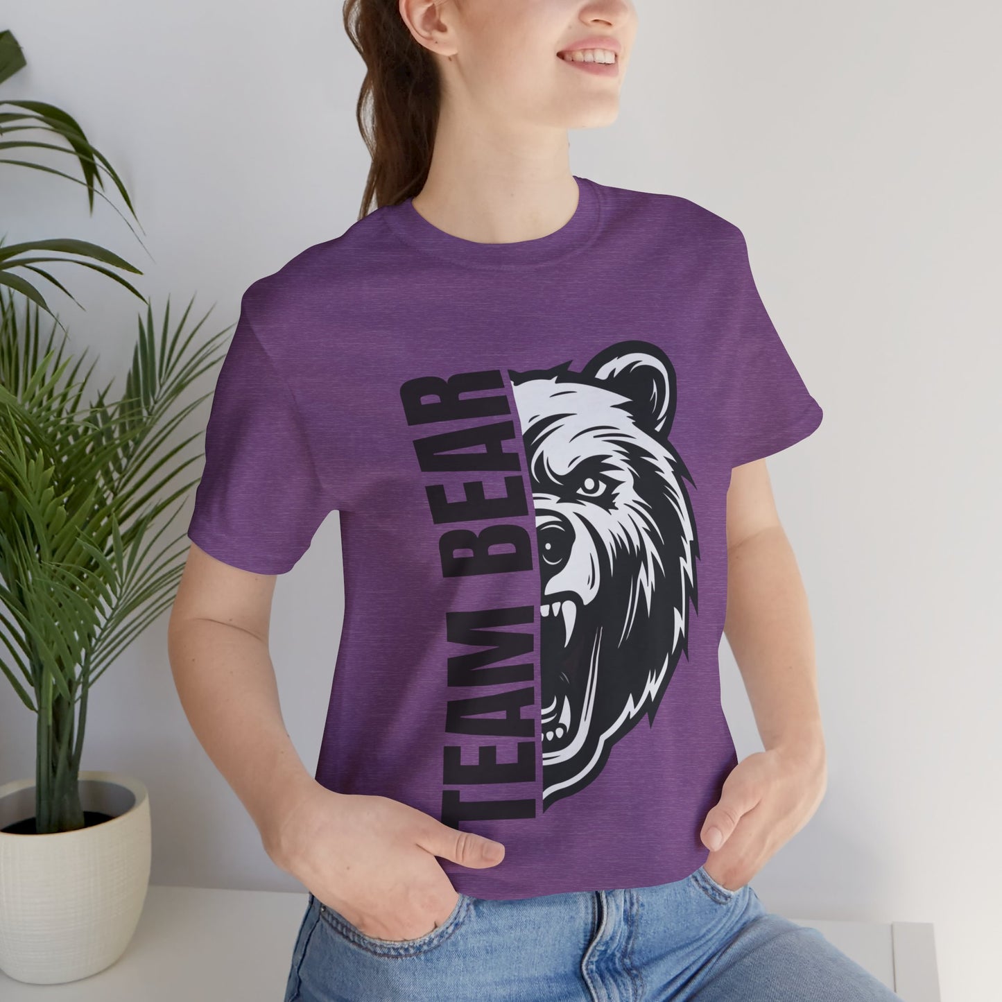 Women's "Team Bear" Tee - Black Lettering