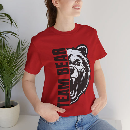 Women's "Team Bear" Tee - Black Lettering