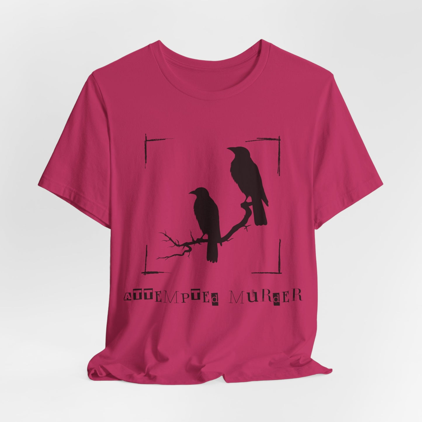 "Attempted Murder" Crow Short Sleeve Tee