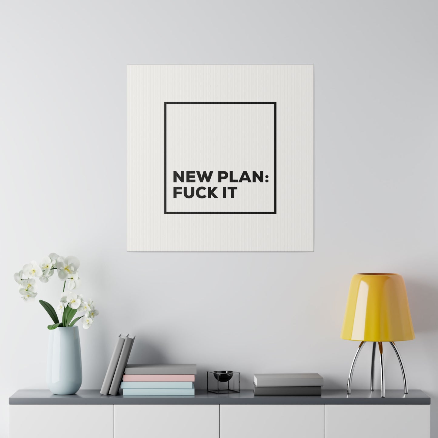 New Plan Matte Canvas, Stretched, 0.75"