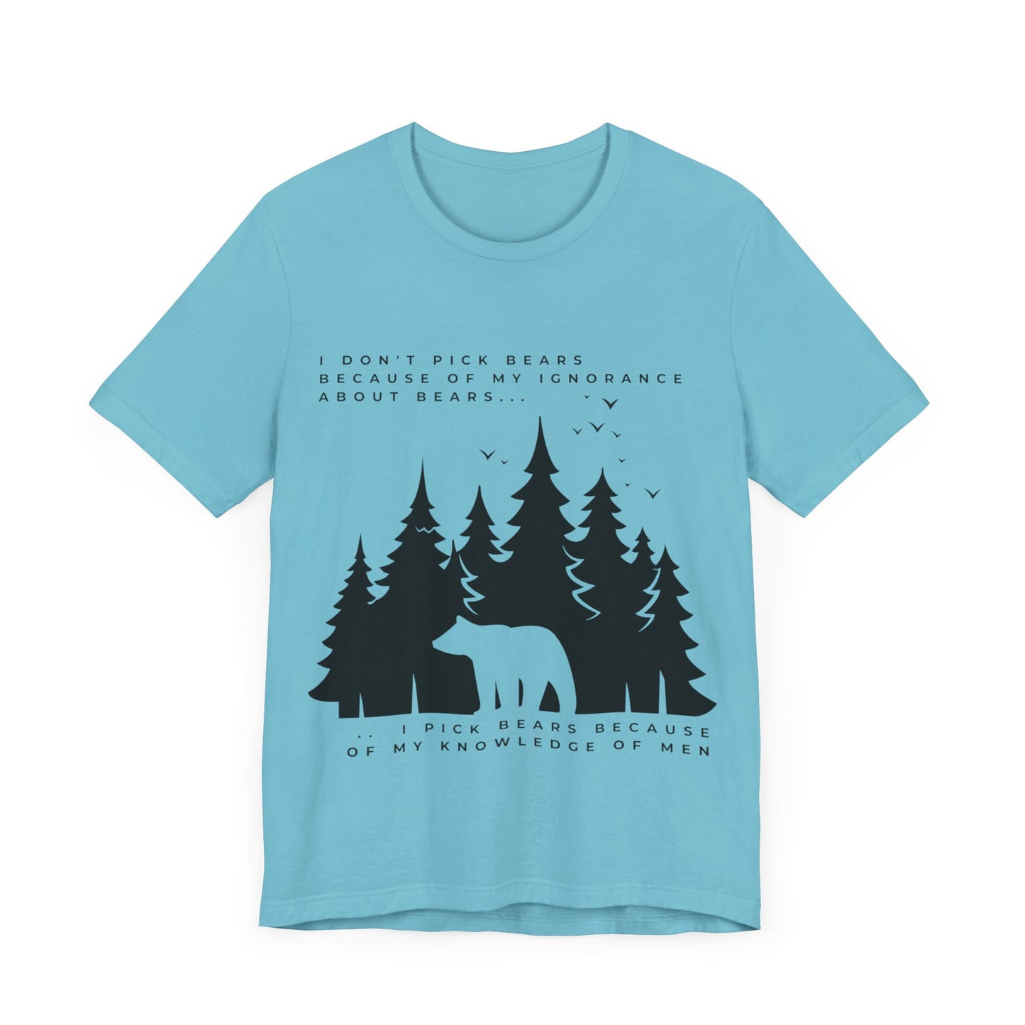 Women's Bear Quote Tee - Black Graphic