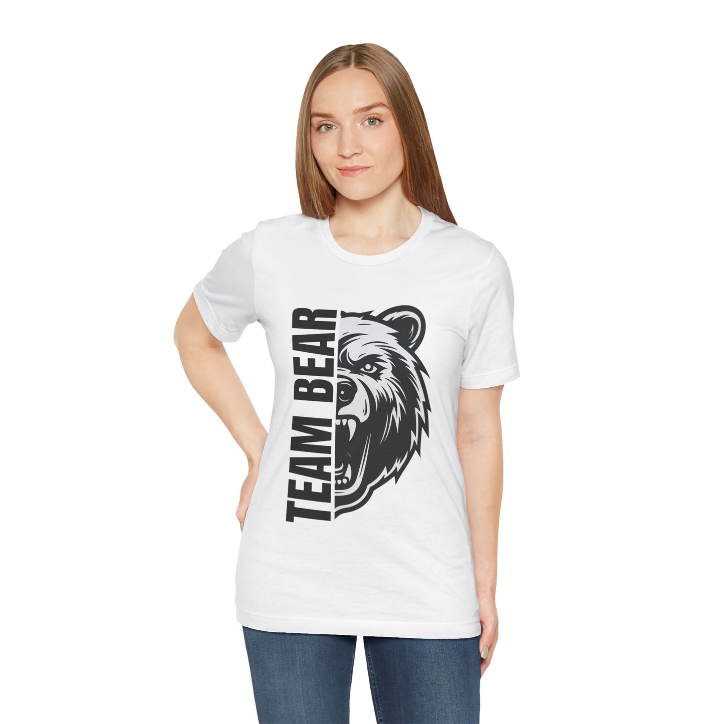 Women's "Team Bear" Tee - Black Lettering