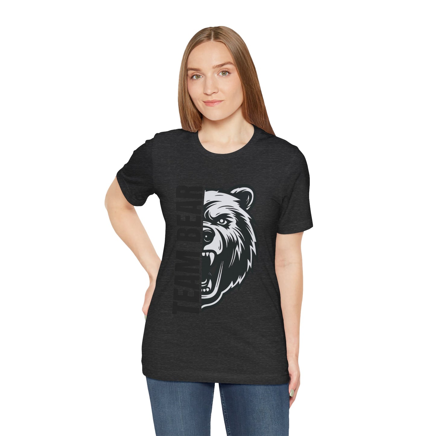 Women's "Team Bear" Tee - Black Lettering