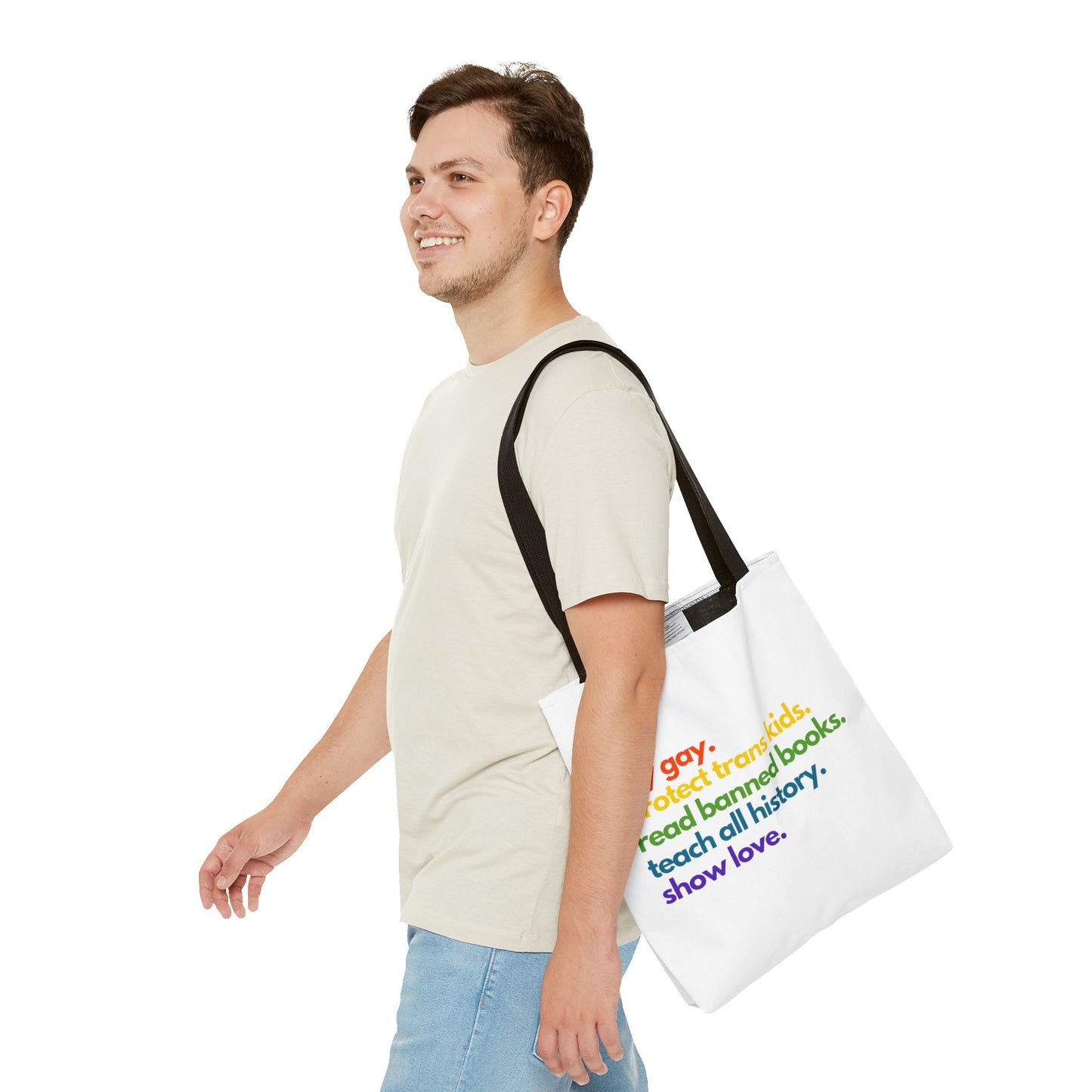 Pride Quote Tote Bag (AOP)