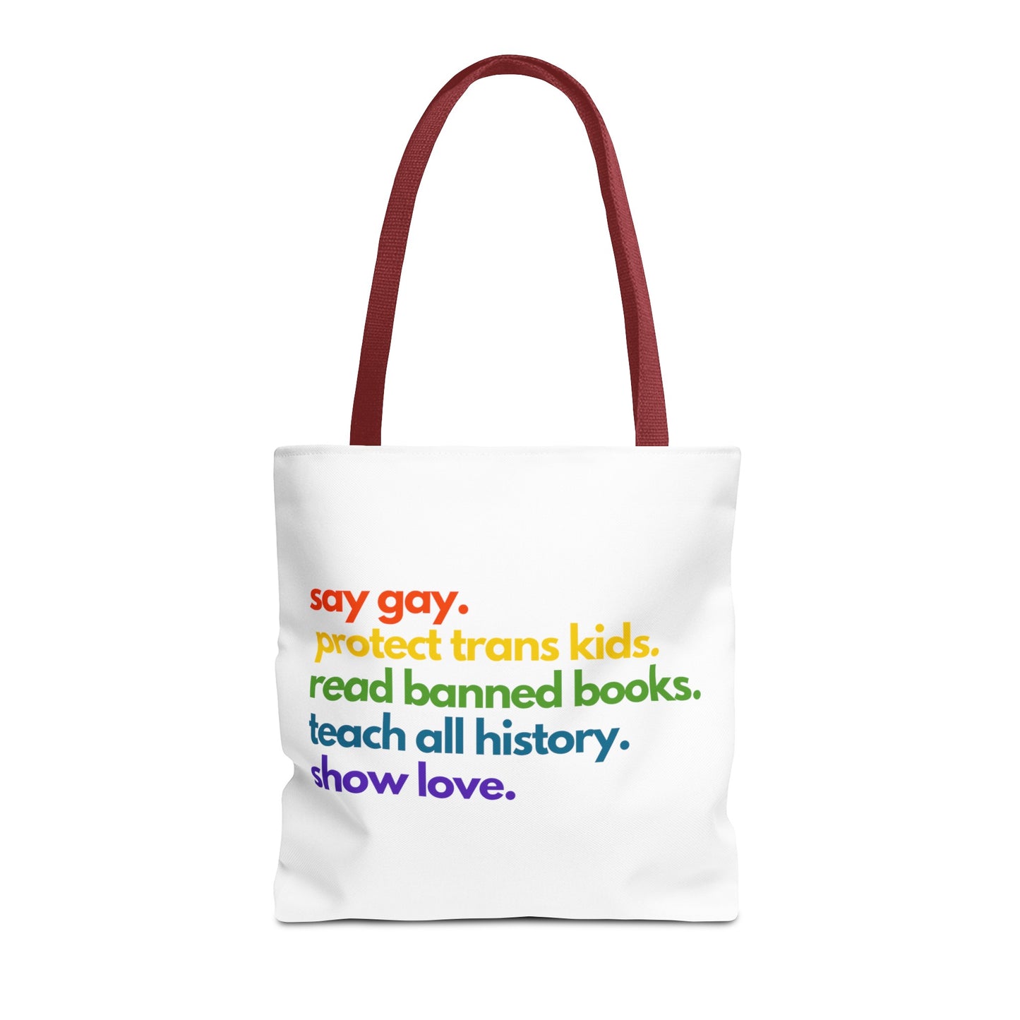 Pride Quote Tote Bag (AOP)