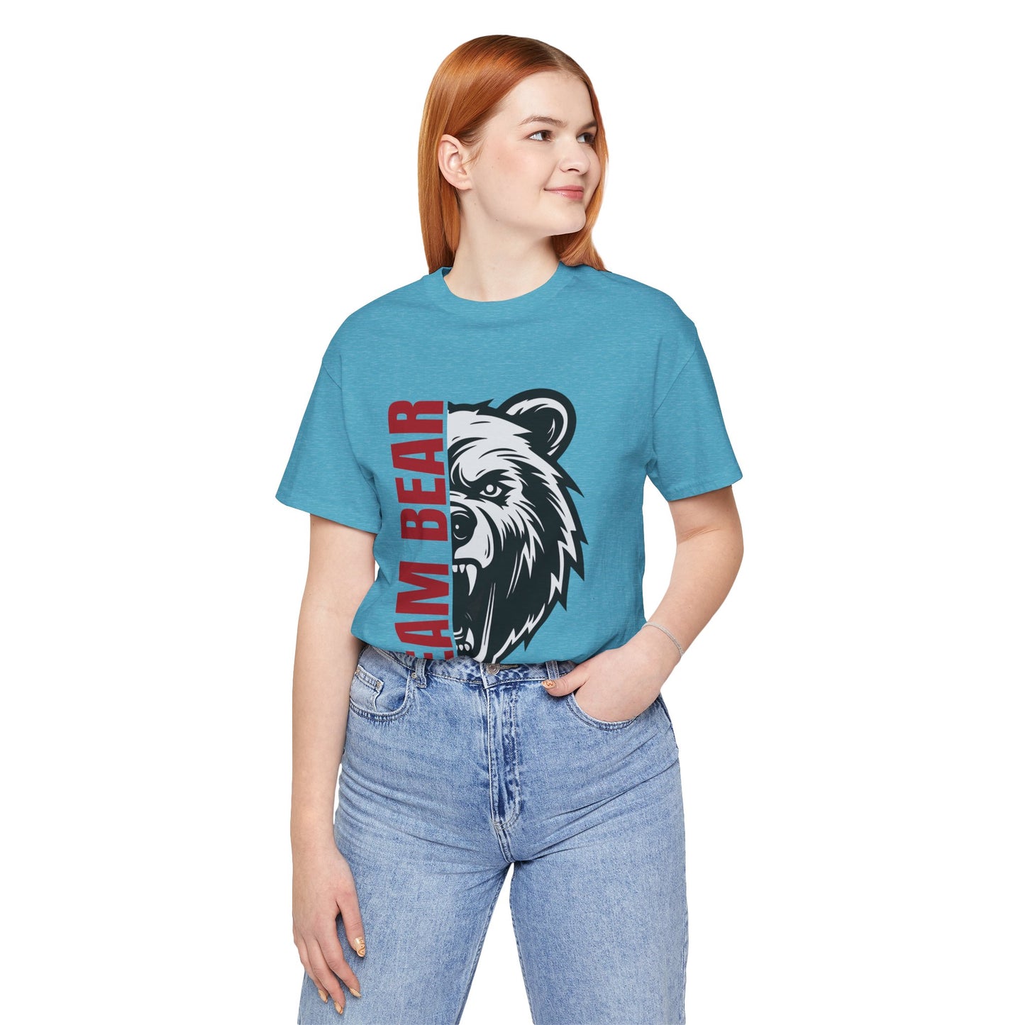 Women's "Team Bear" Tee - Red Lettering