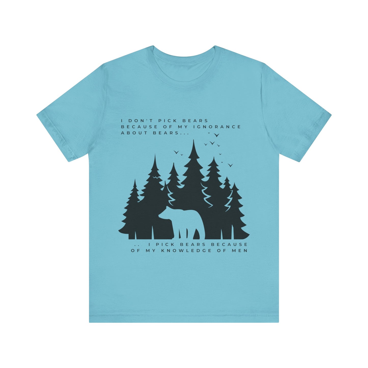 Women's Bear Quote Tee - Black Graphic