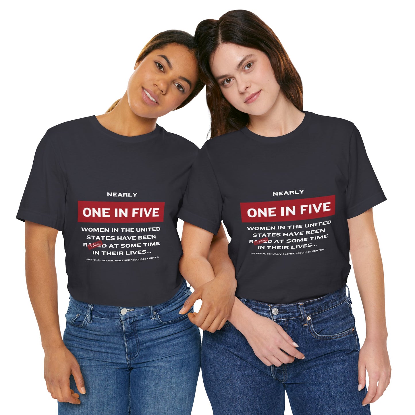 Women's Statistics Tee - White Writing
