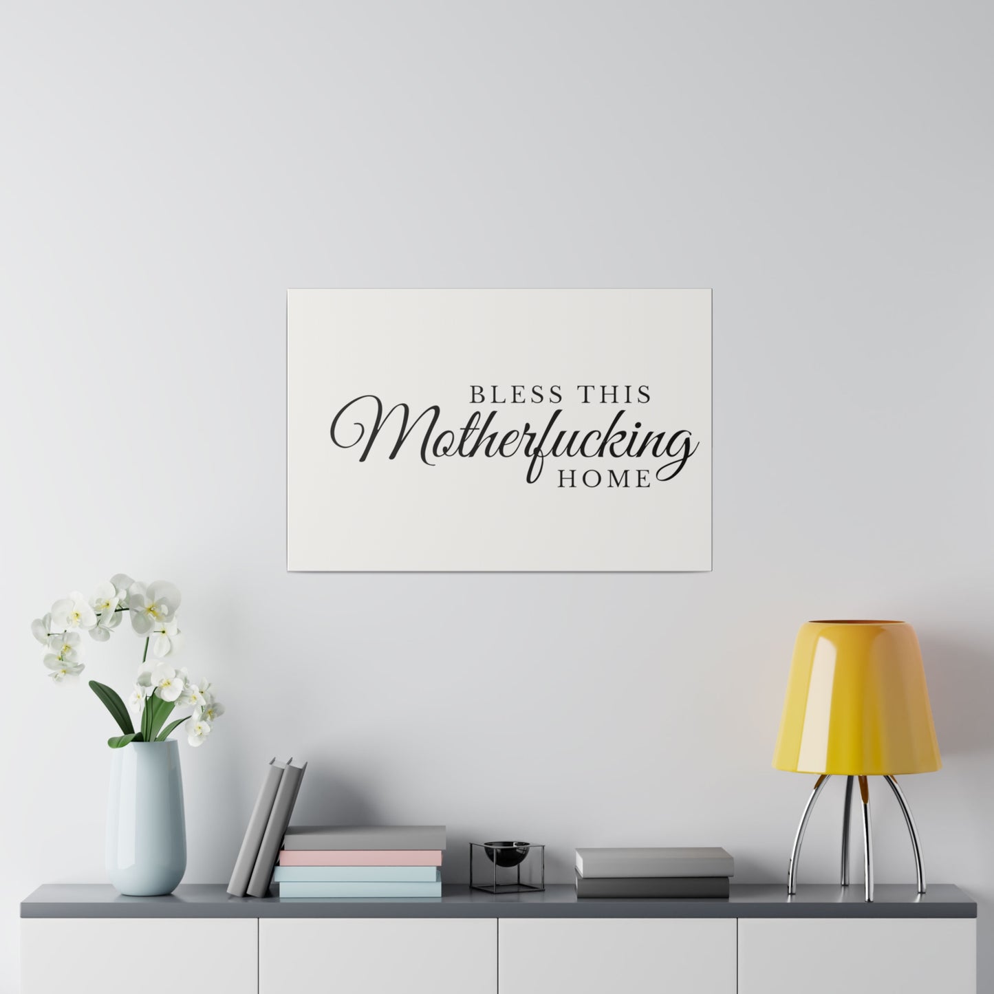 Bless This Home Matte Canvas, Stretched, 0.75"
