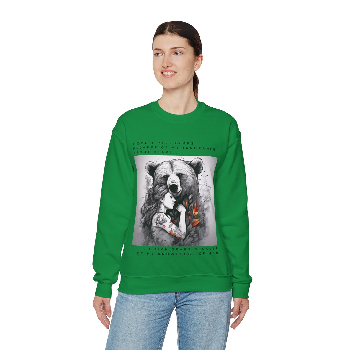 Women's Bear Hug "Team Bear" Crewneck Sweatshirt
