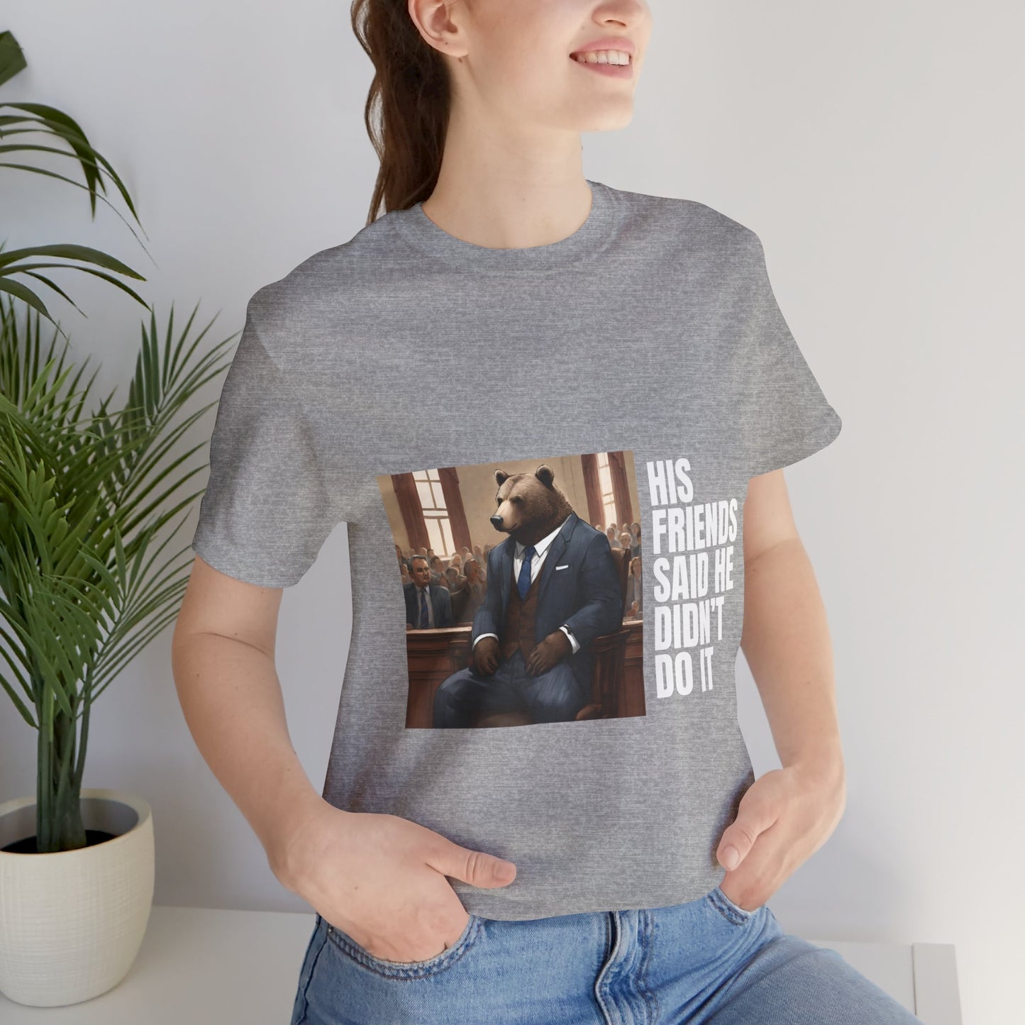 Women's Bear Trial Tee - White Graphic