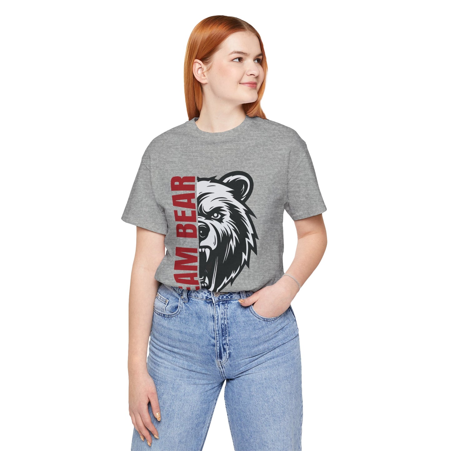 Women's "Team Bear" Tee - Red Lettering