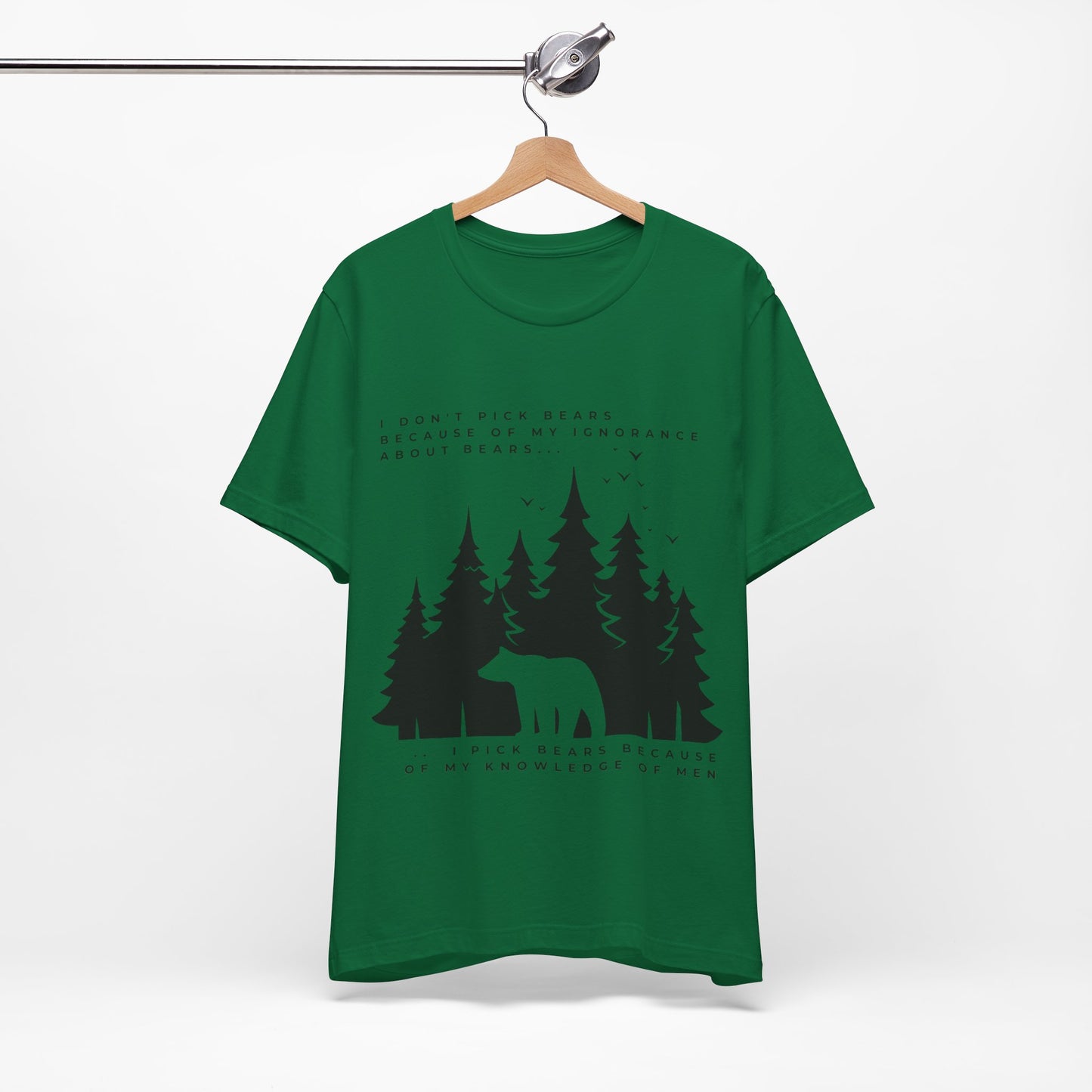 Women's Bear Quote Tee - Black Graphic