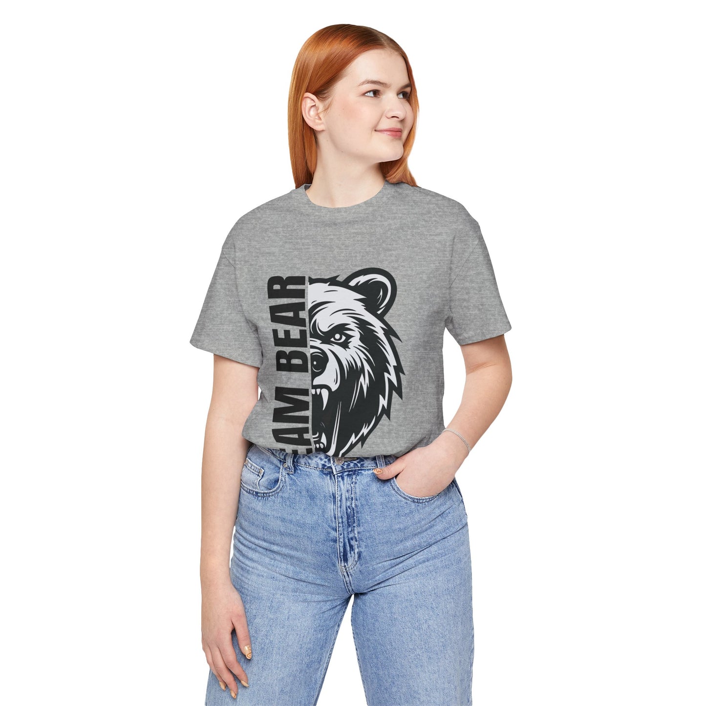 Women's "Team Bear" Tee - Black Lettering