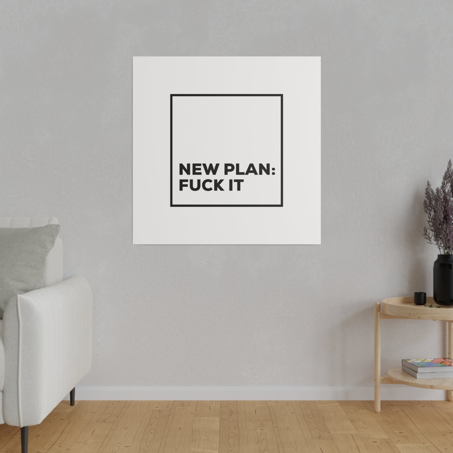 New Plan Matte Canvas, Stretched, 0.75"