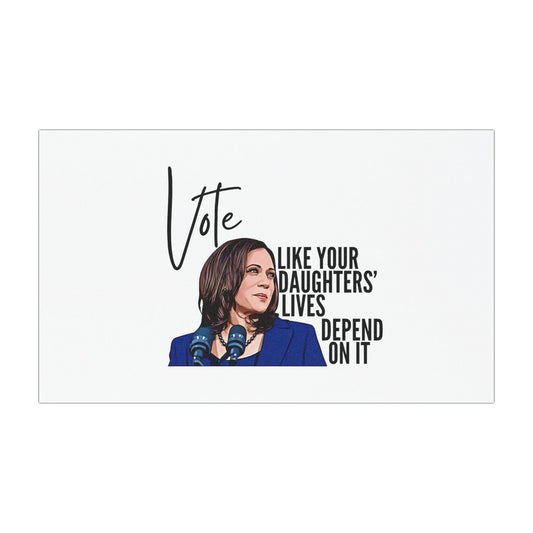 Harris 2024 Car Magnet - 7.5x4.5 - Design 1