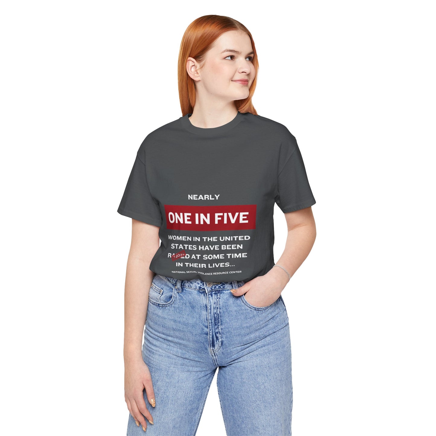 Women's Statistics Tee - White Writing