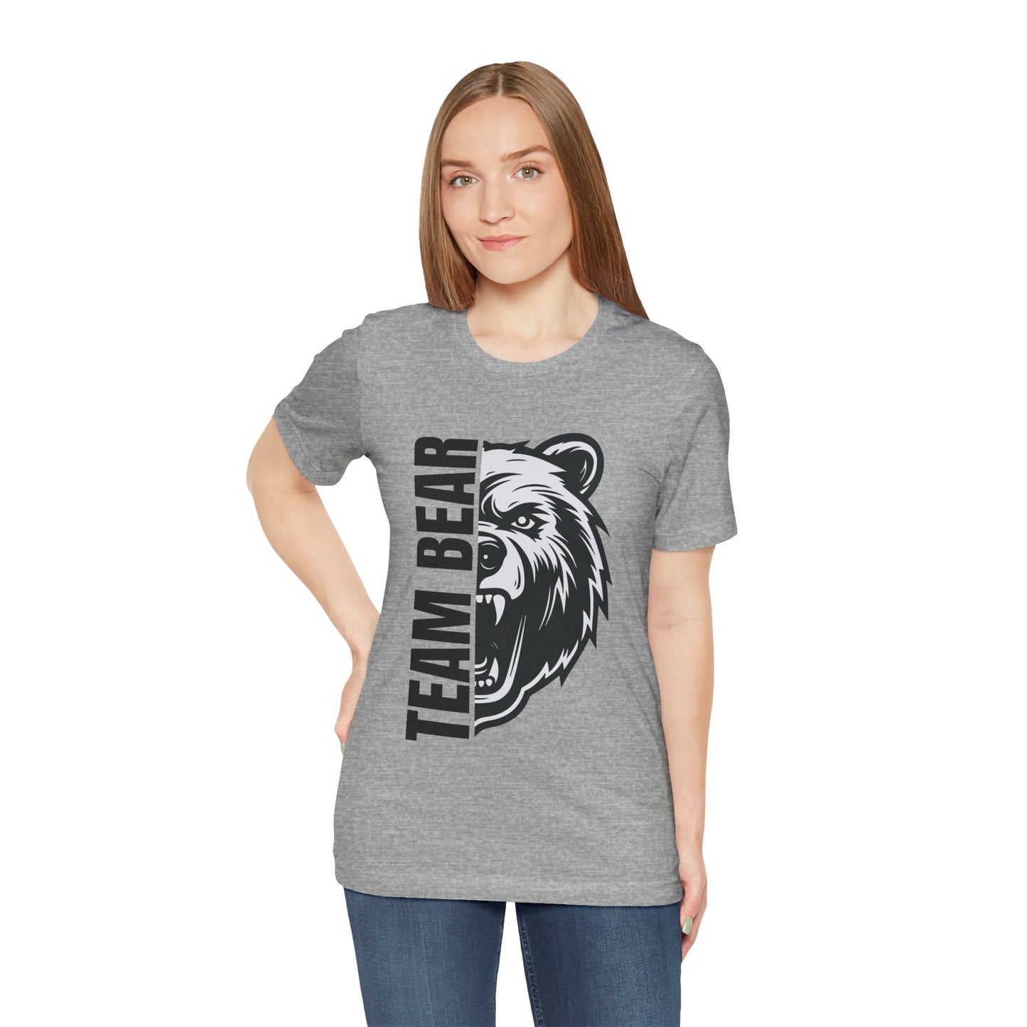 Women's "Team Bear" Tee - Black Lettering