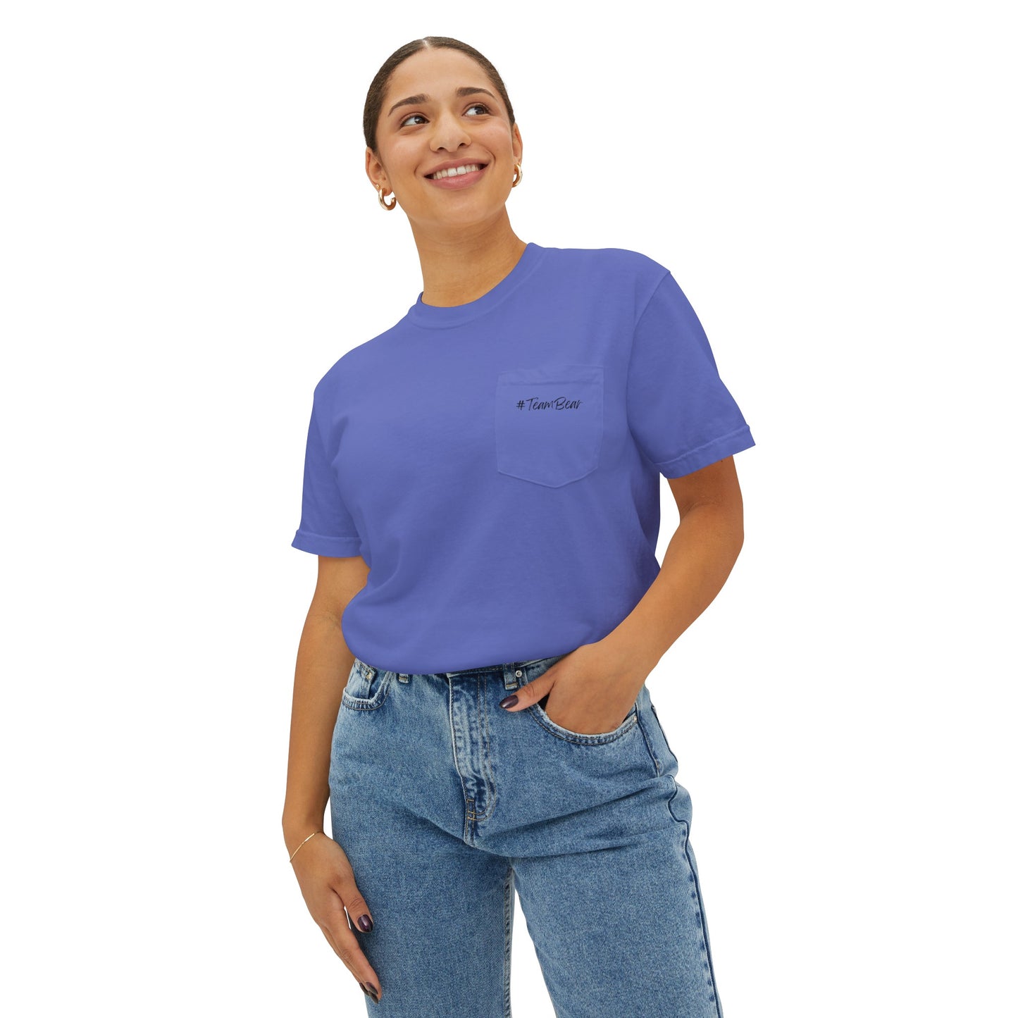 Women's Bear in Woods Pocket T-Shirt