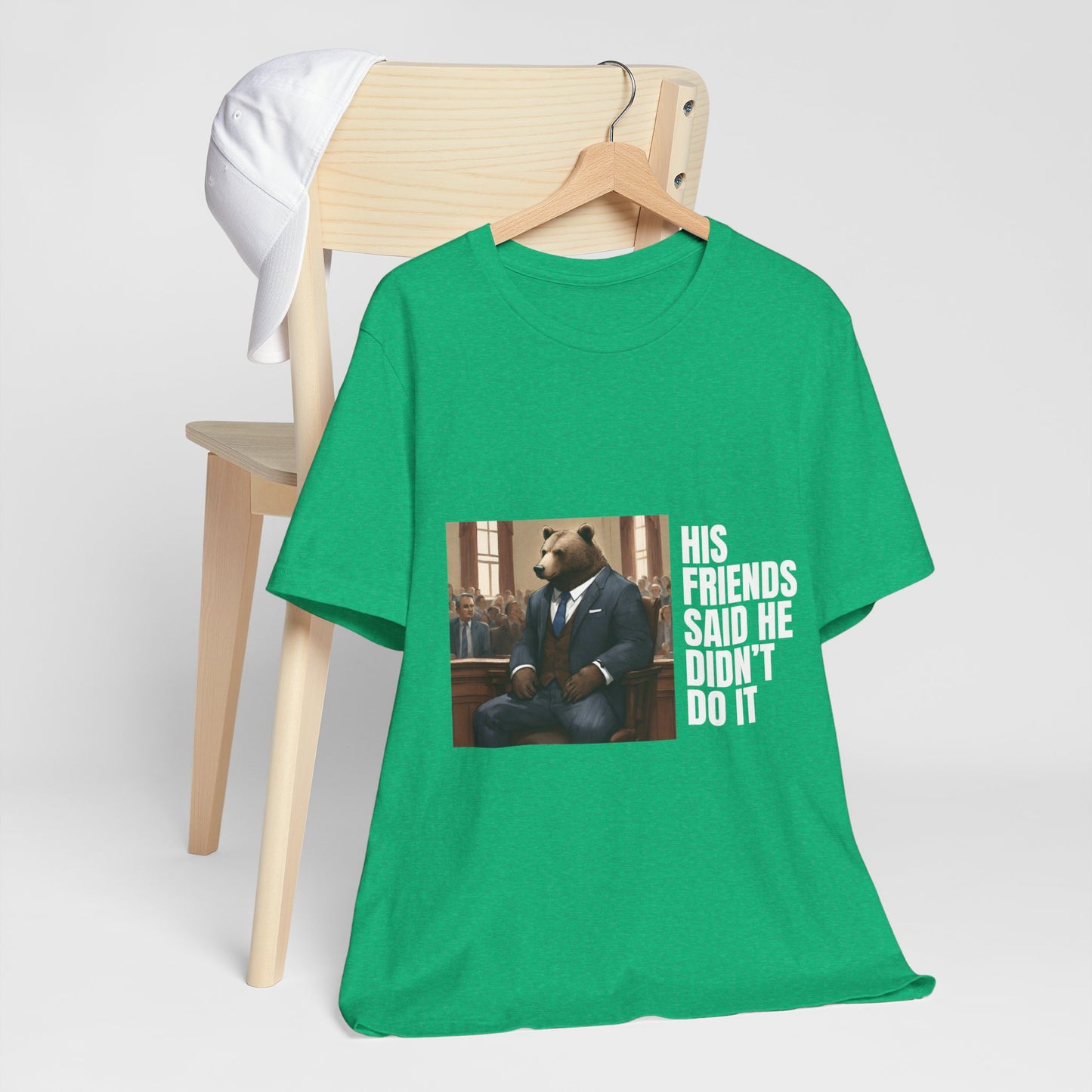 Women's Bear Trial Tee - White Graphic