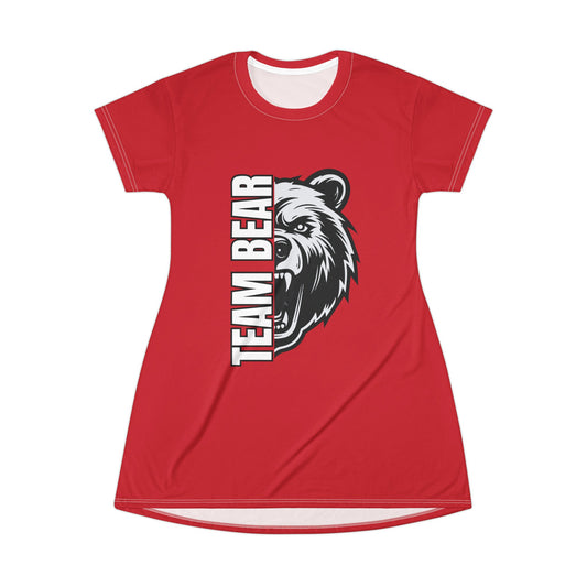 Team Bear T-Shirt Dress (AOP)