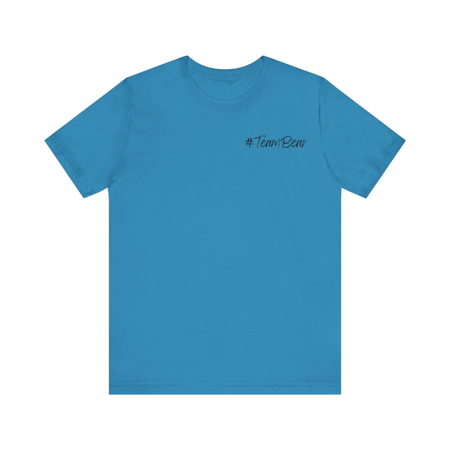 Women's Two-Sided Graphic "Team Bear" Tee - Black Graphics