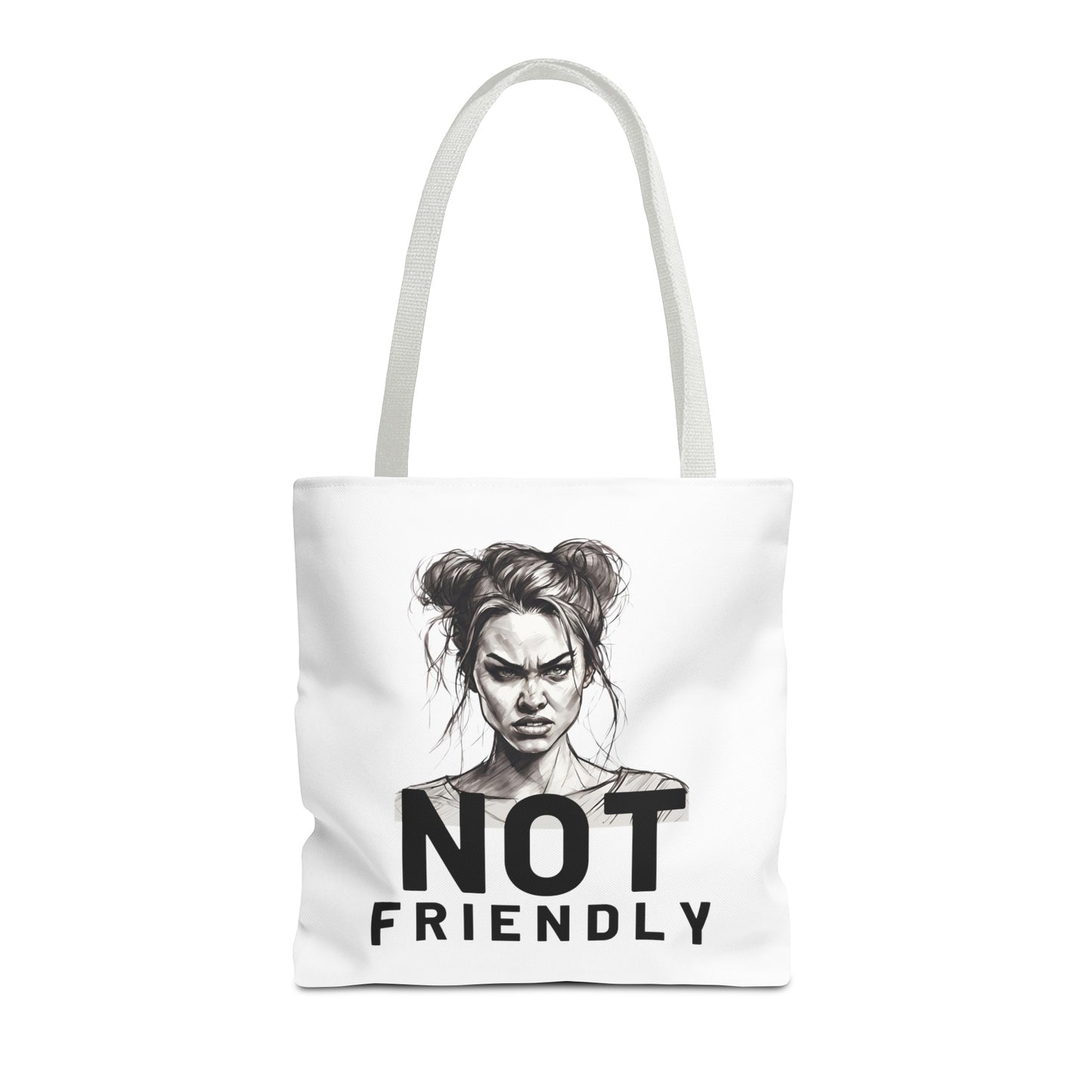 Not Friendly Tote Bag (AOP)