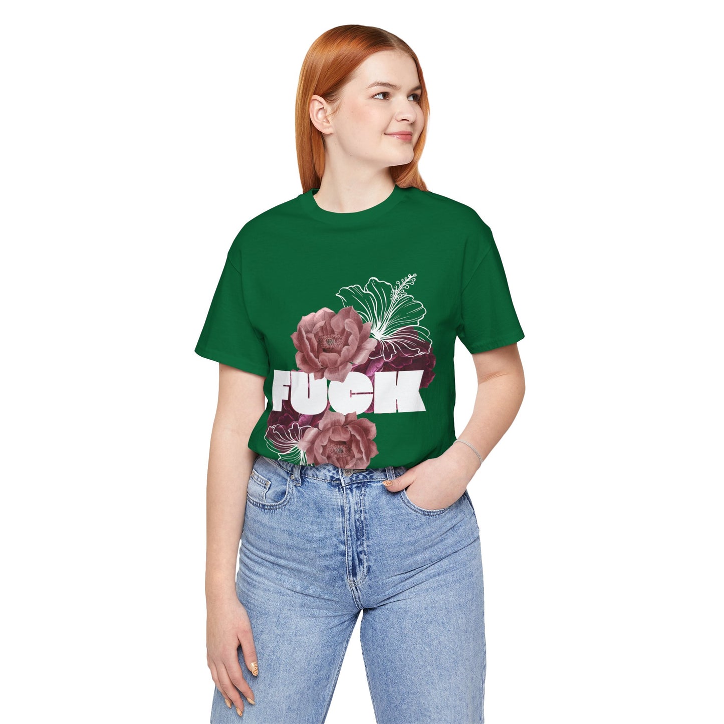 Women's Floral F*ck Short Sleeve Tee