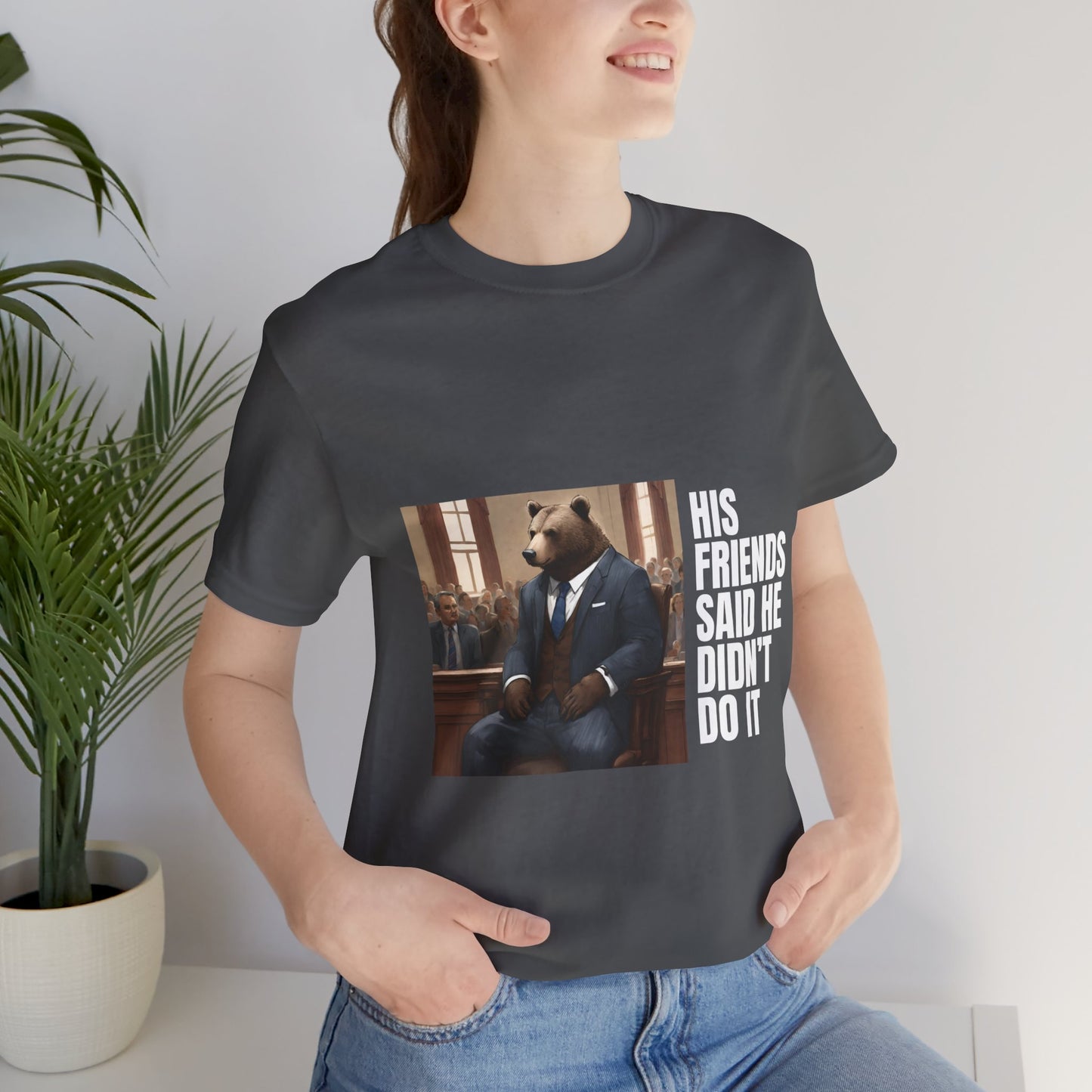 Women's Bear Trial Tee - White Graphic