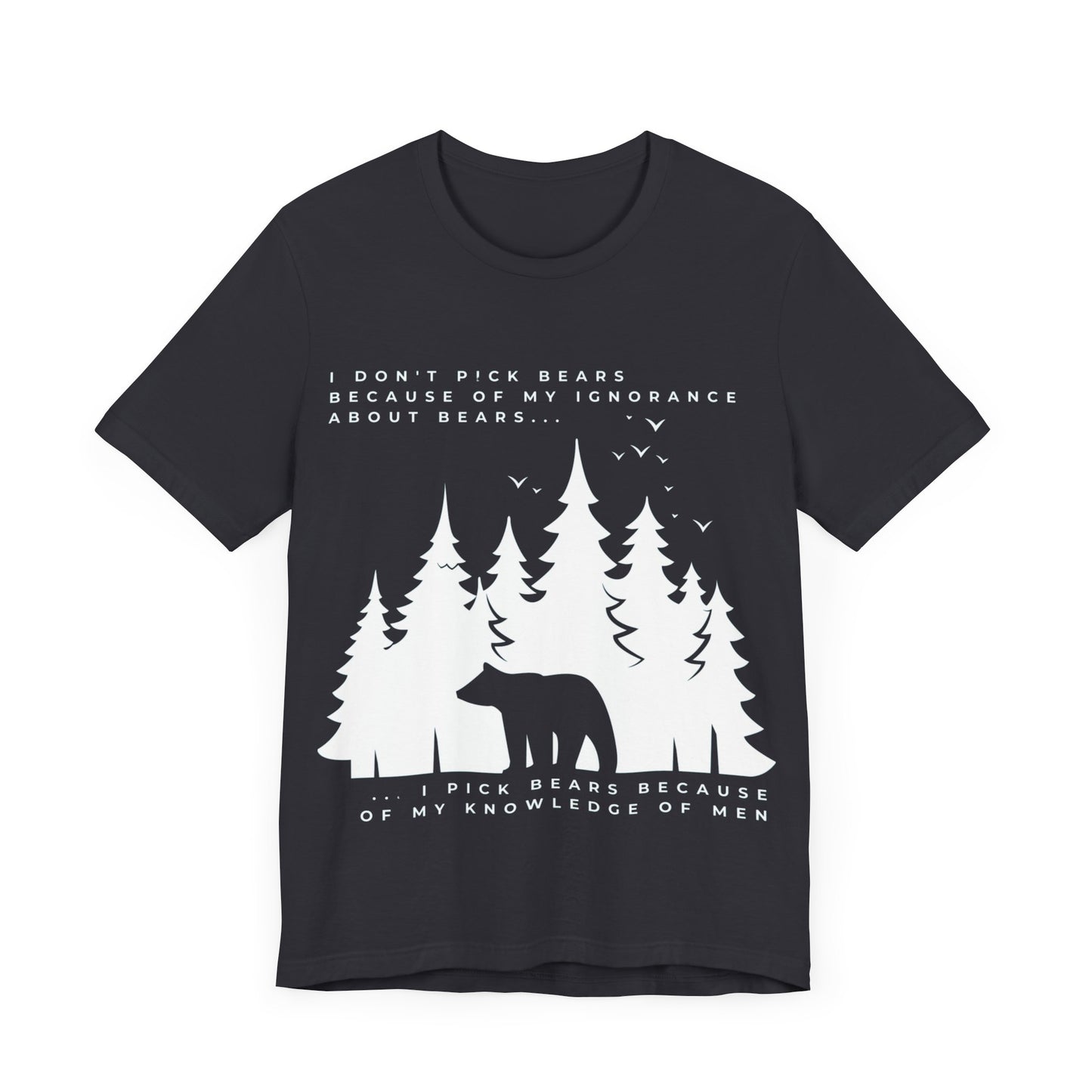 Women's Bear Quote Tee - White Graphic