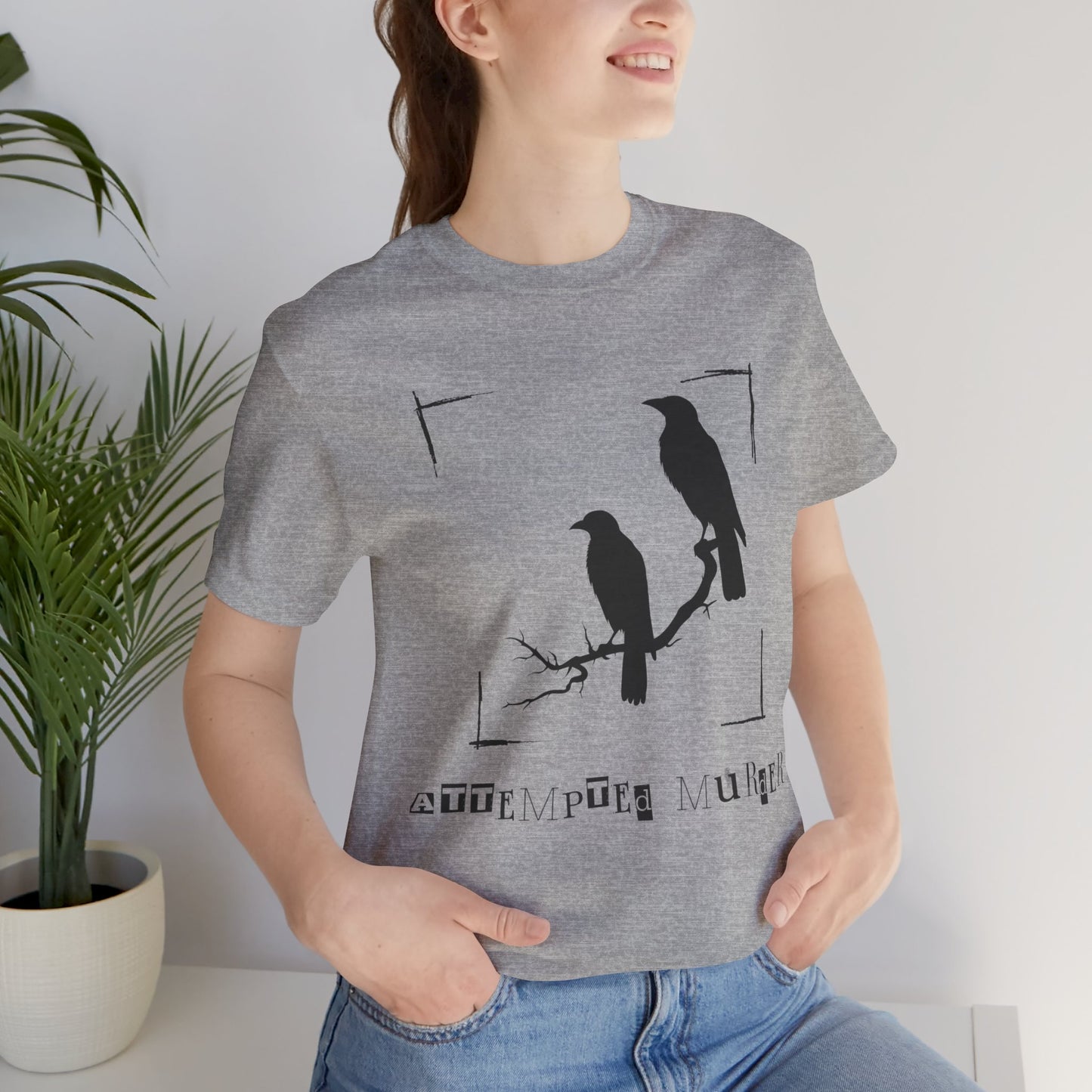 "Attempted Murder" Crow Short Sleeve Tee