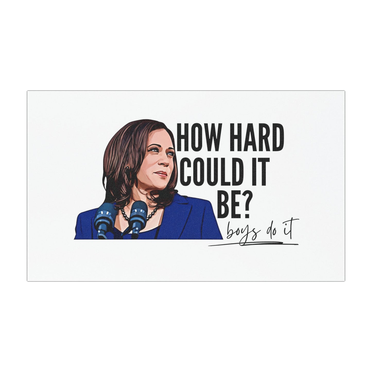 Harris 2024 Car Magnet- 7.5x4.5 - Design 2