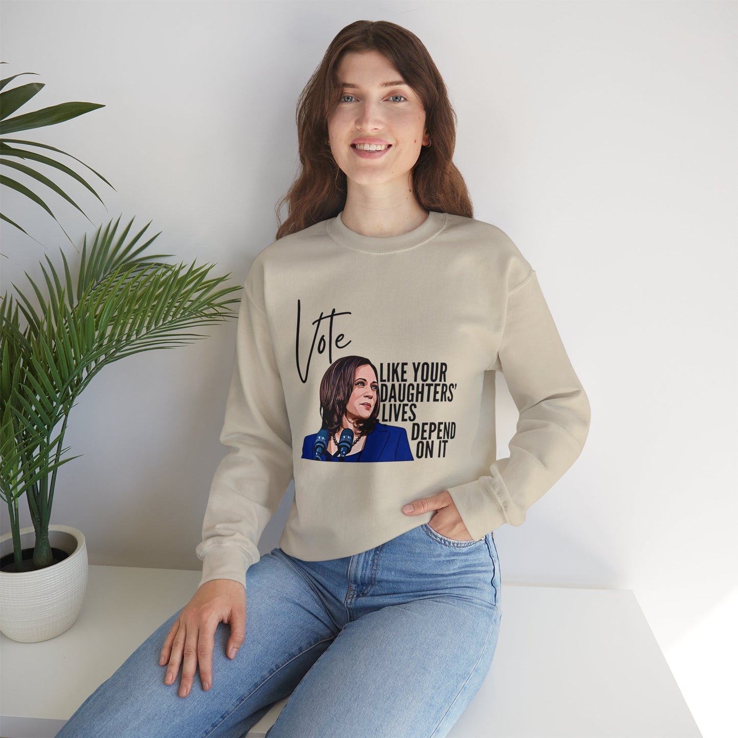 Harris 2024 Crewneck Sweatshirt - Design 1