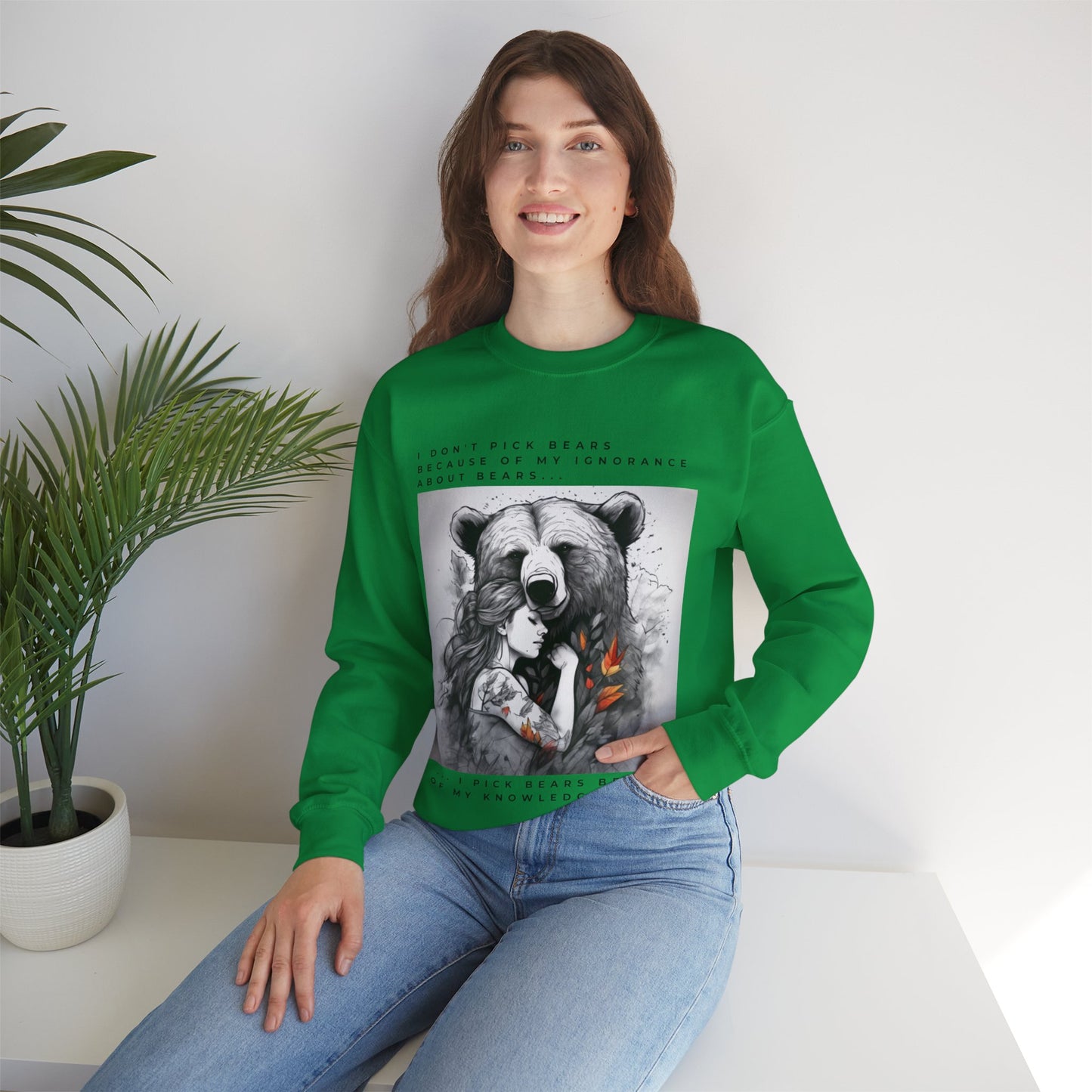 Women's Bear Hug "Team Bear" Crewneck Sweatshirt