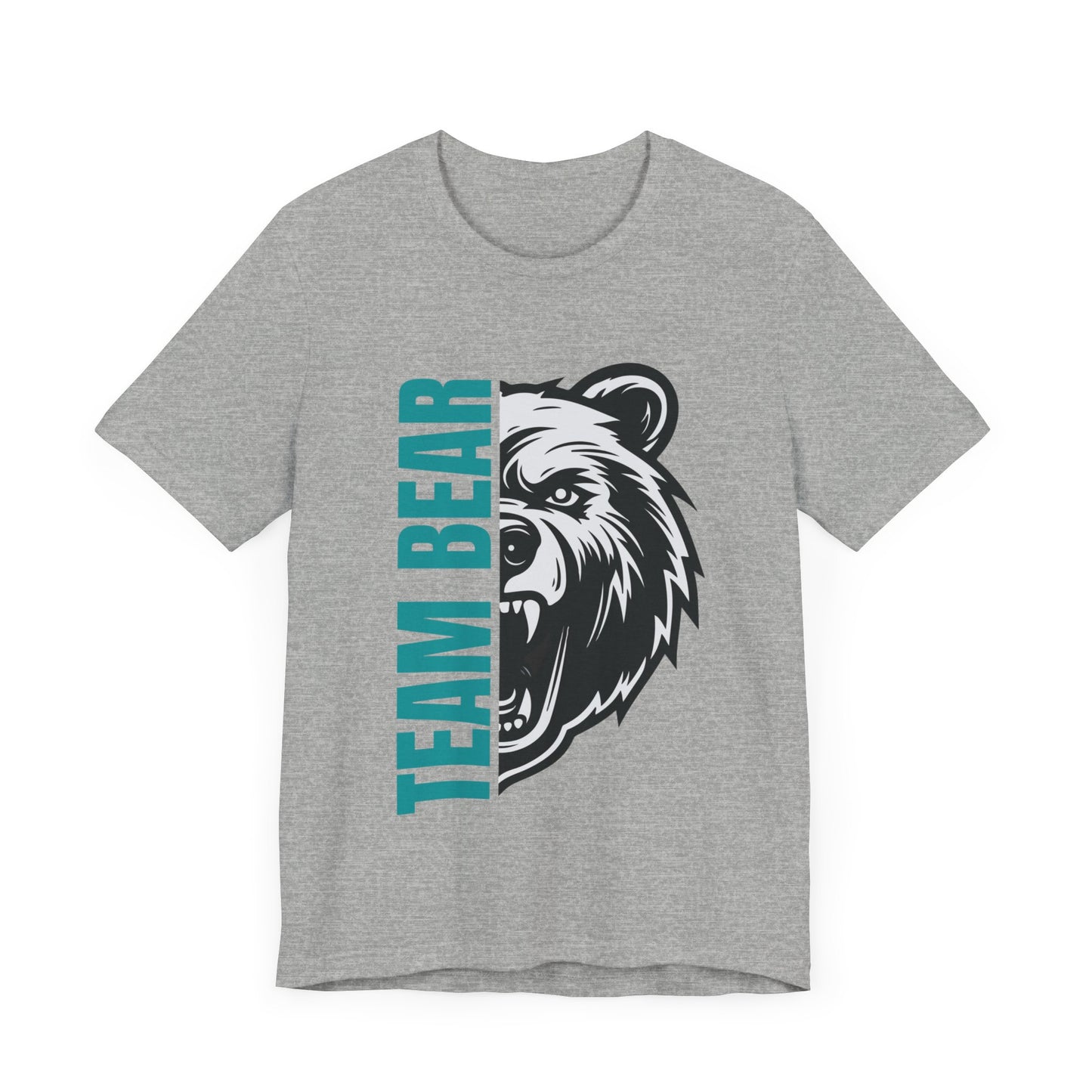 Women's "Team Bear" Tee - Teal Lettering