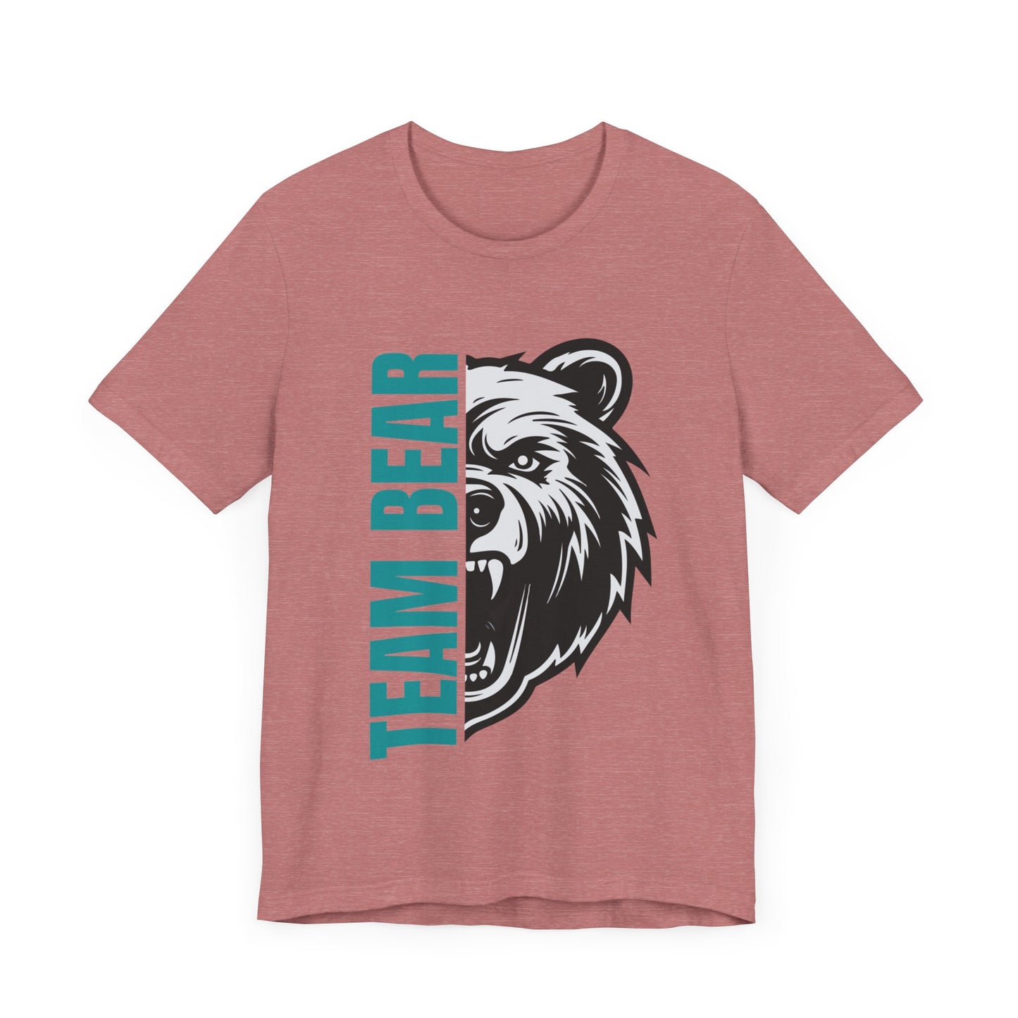 Women's "Team Bear" Tee - Teal Lettering