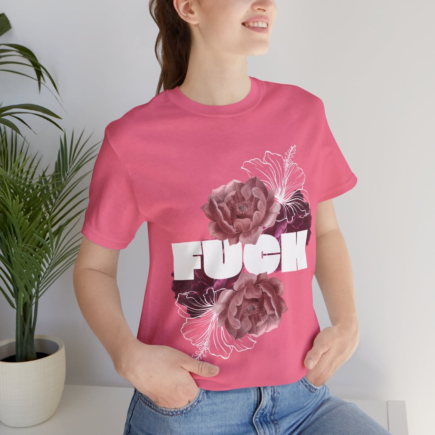 Women's Floral F*ck Short Sleeve Tee
