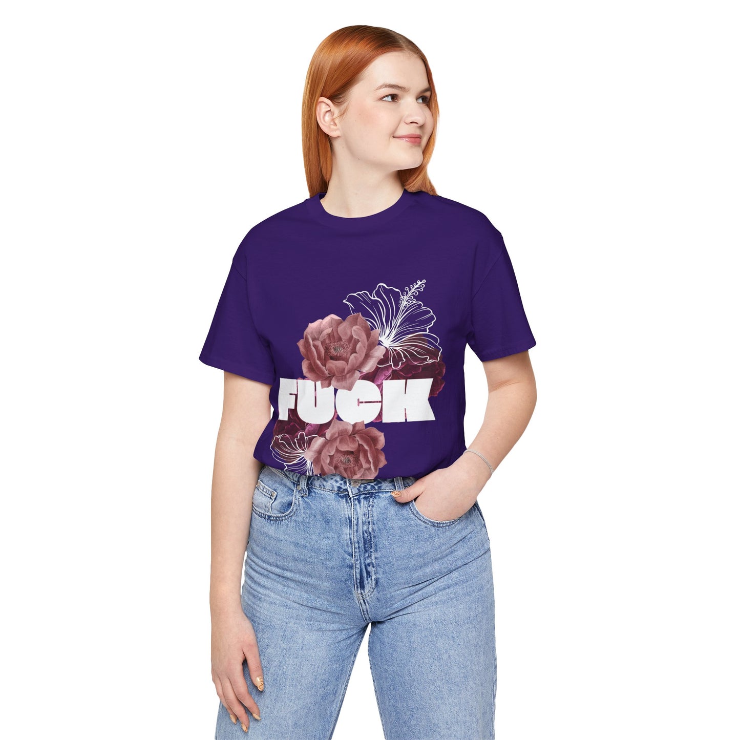 Women's Floral F*ck Short Sleeve Tee